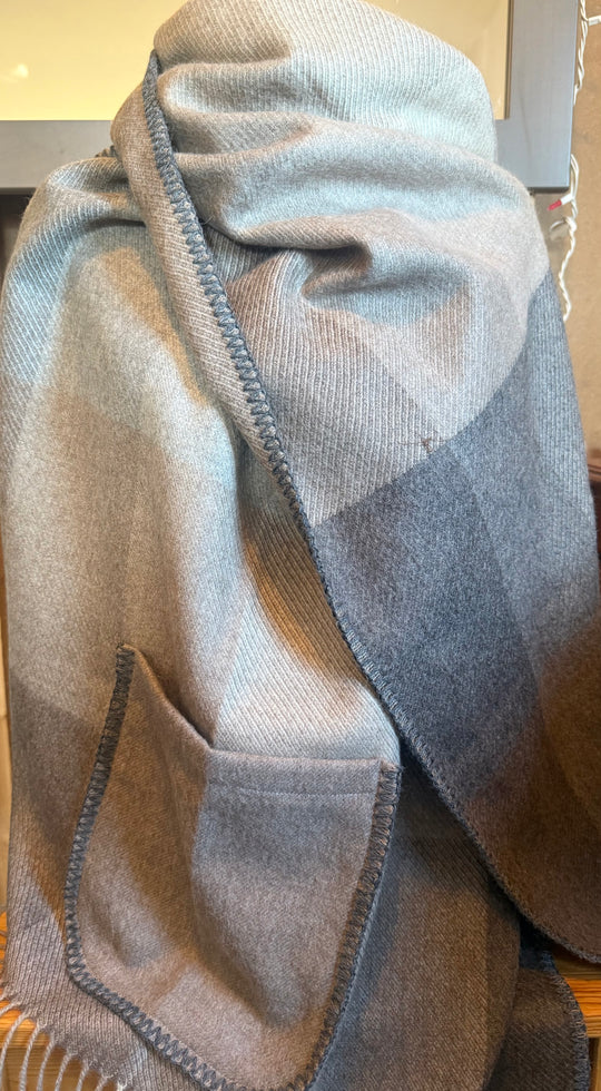 100% Alpaca Wrap with Pockets